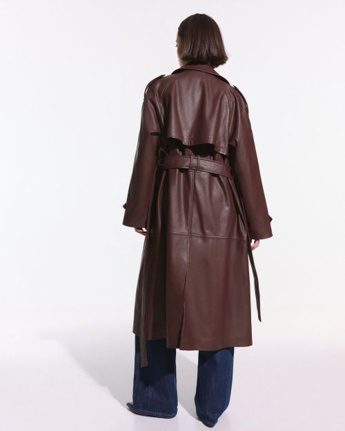 کت بارانی چرم مصنوعی-برشکا