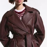 کت بارانی چرم مصنوعی-برشکا