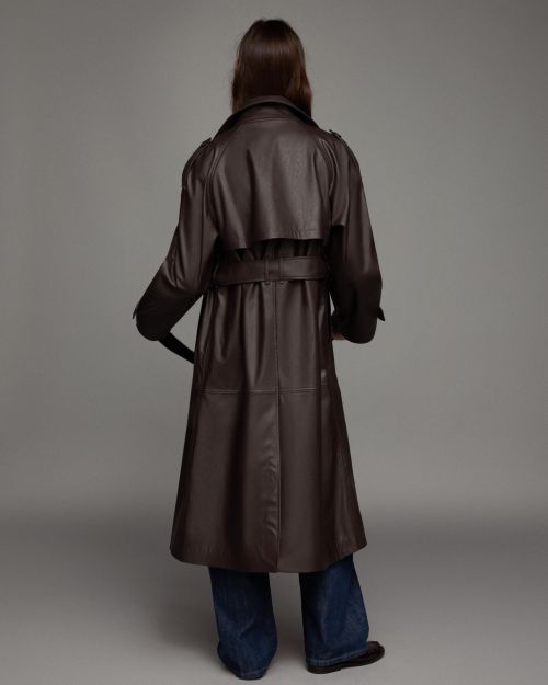 کت بارانی چرم مصنوعی-برشکا