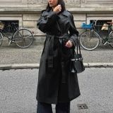 کت بارانی چرم مصنوعی-برشکا