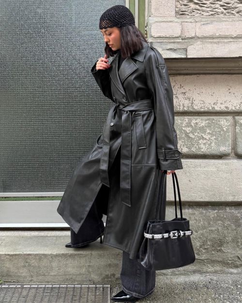 کت بارانی چرم مصنوعی-برشکا