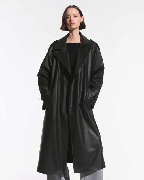 کت بارانی چرم مصنوعی-برشکا