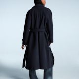 کت بارانی نرم با کمربند-برشکا