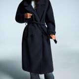 کت بارانی نرم با کمربند-برشکا