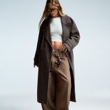 کت بارانی نرم با کمربند-برشکا