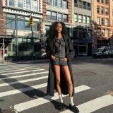 کت بارانی نرم با کمربند-برشکا