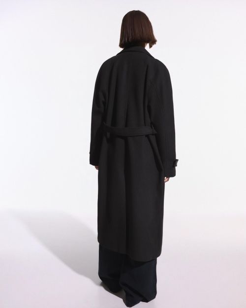 کت بارانی نرم با کمربند-برشکا