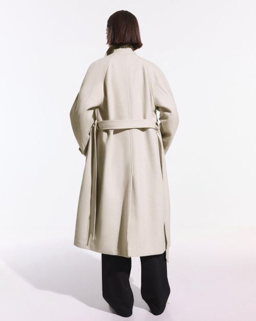 کت بارانی نرم با کمربند-برشکا