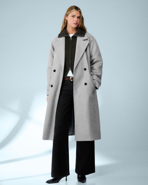 کت بارانی نرم با کمربند-برشکا