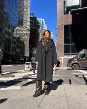 پالتوی بلند با سرشانه افتاده-برشکا