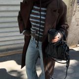 پالتوی بلند با سرشانه افتاده-برشکا