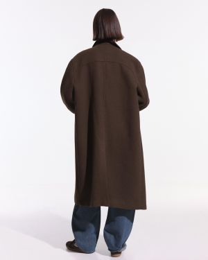 پالتوی بلند با سرشانه افتاده-برشکا