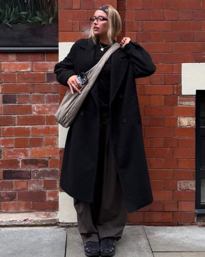 پالتوی بلند با سرشانه افتاده-برشکا