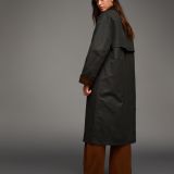 پالتوی با جلوه واکس و یقه متضاد-برشکا