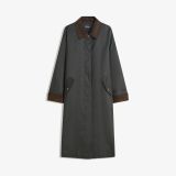 پالتوی با جلوه واکس و یقه متضاد-برشکا