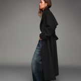 پالتوی ترنچ بافت حس نمدی بزرگ‌سایز-برشکا