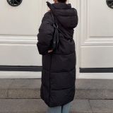 کاپشن بلند کلاه‌دار پفی ضدآب-برشکا