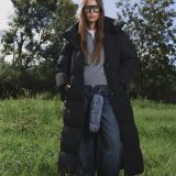 کاپشن بلند کلاه‌دار پفی ضدآب-برشکا