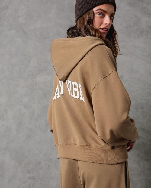 هودی زیپ‌دار گلدوزی شده-برشکا