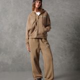 هودی زیپ‌دار گلدوزی شده-برشکا