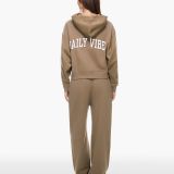 هودی زیپ‌دار گلدوزی شده-برشکا