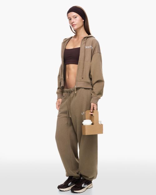 هودی زیپ‌دار گلدوزی شده-برشکا