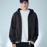 سویشرت زیپ‌دار با برش جعبه‌ای کوتاه-برشکا