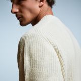 ژاکت بافتنی ترکیبی از پشم پرل-برشکا