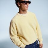 ژاکت بافتنی ترکیبی از پشم پرل-برشکا