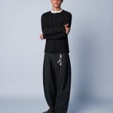 تی‌شرت آستین بلند جذب یقه هِنلی-برشکا