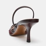 کفش پاشنه بلند پارچه‌ای براق-زارا