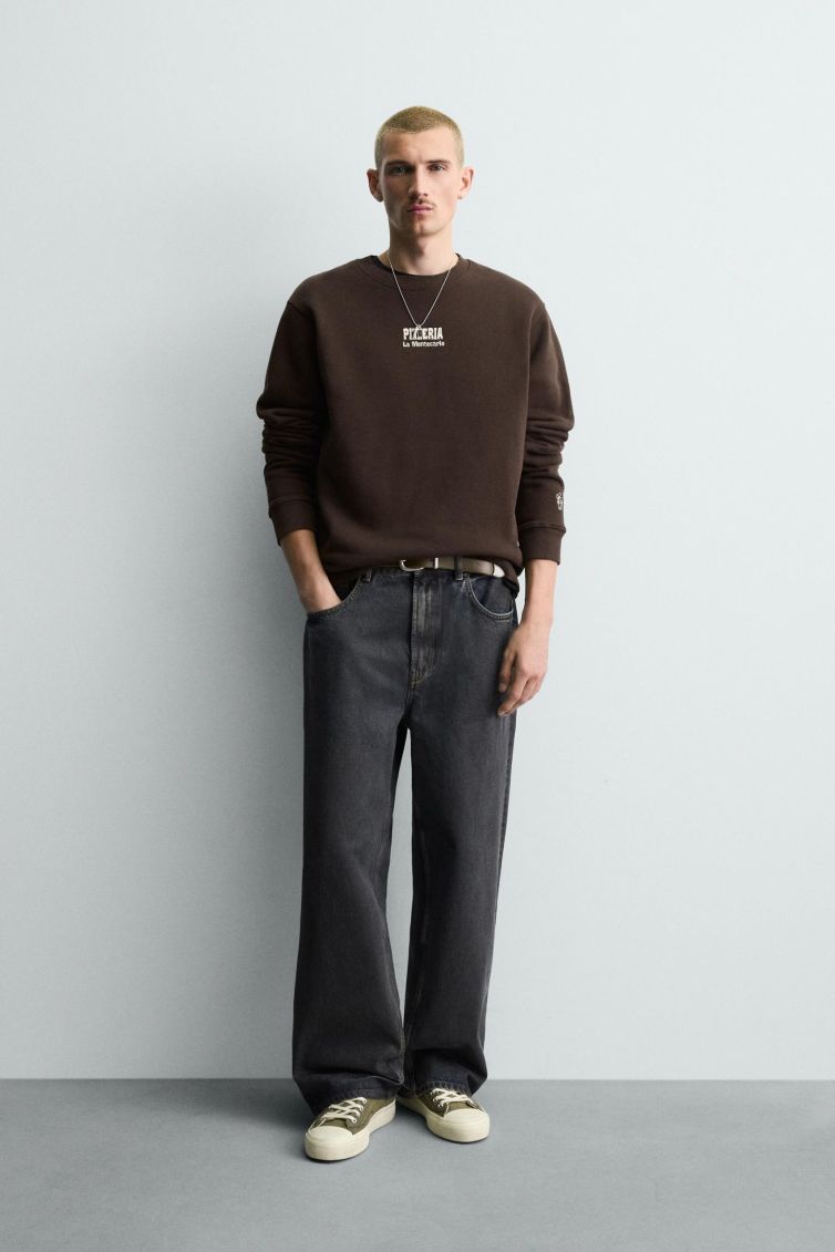 سویشرت چاپی پیتزریا لا مونت‌کارلو-زارا