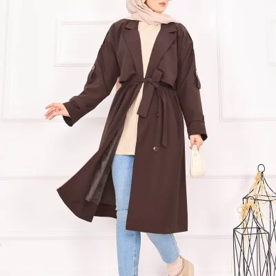 ترنچ کوت زنانه مدل کلاسیک Ebrutesettur