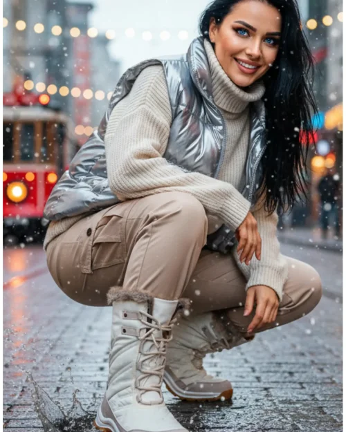 21620 زنانه کفش برفی 2 رنگ
