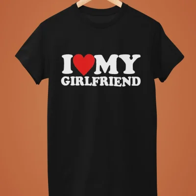 تیشرت طرح دار Magors I Love My Girlfriend
