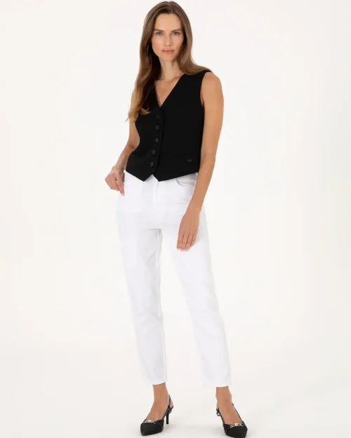 شلوار جین بایز مدل Mom High Waist Fit 50313234-VR013