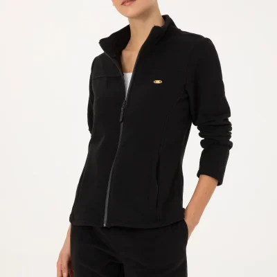 سویشرت پلار زنانه یقه ایستاده با زیپ مشکی مدل 50316729-VR046 U S Polo Assn