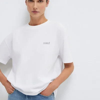 تیشرت سفید لوگو چاپی Loose Fit / مدل 1611309-620 Mavi
