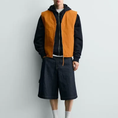جلیقه دوختی شسته شده zara