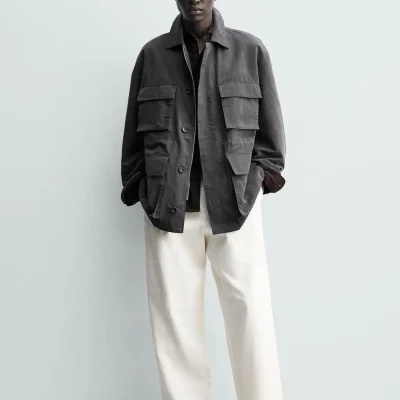 ژاکت فنی جیب‌دار مردانه یوتیلیتی zara