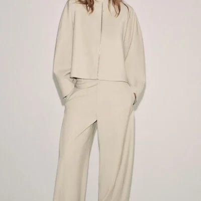 بمبار جکت زیپ‌دار زنانه ZW COLLECTION zara
