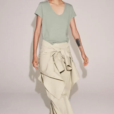 تیشرت پنبه‌ای آستین کوتاه zara