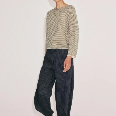پلیور بافت نازک راه راه زنانه zara
