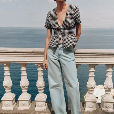 پوتیکاره‌ای با گلدوزی گیلاس zara