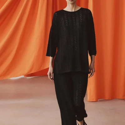 شلوار بافتنی بالونی اورجلو zara