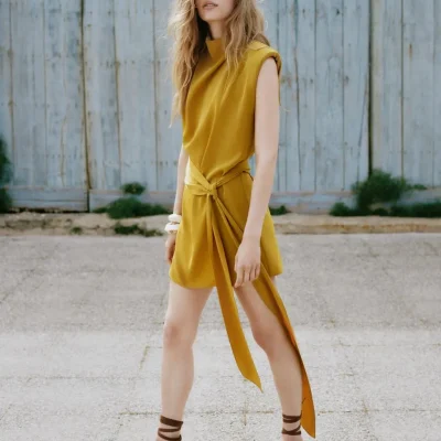 لباس کوتاه واتکال با بندهای پشتی zara