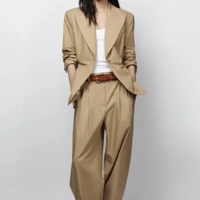 بلیزر ZW COLLECTION LIMITED EDITION زنانه، مدل چسبان zara