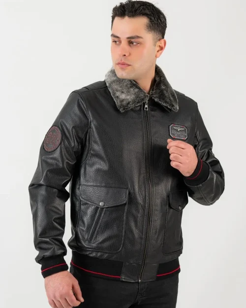 کت چرم اصل مردانه Drake Pilot Model