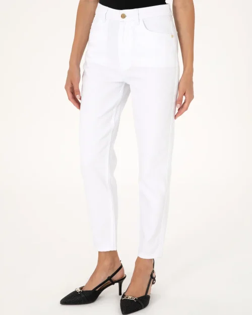 شلوار جین بایز مدل Mom High Waist Fit 50313234-VR013
