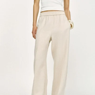 شلوار پارچه‌ای زنانه مدل T.PANTALON با دوخت تمیز زارا